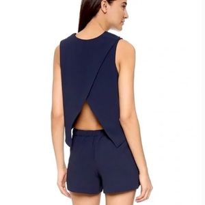 Club Monaco Navy Blue Lyndsey Romper size 6